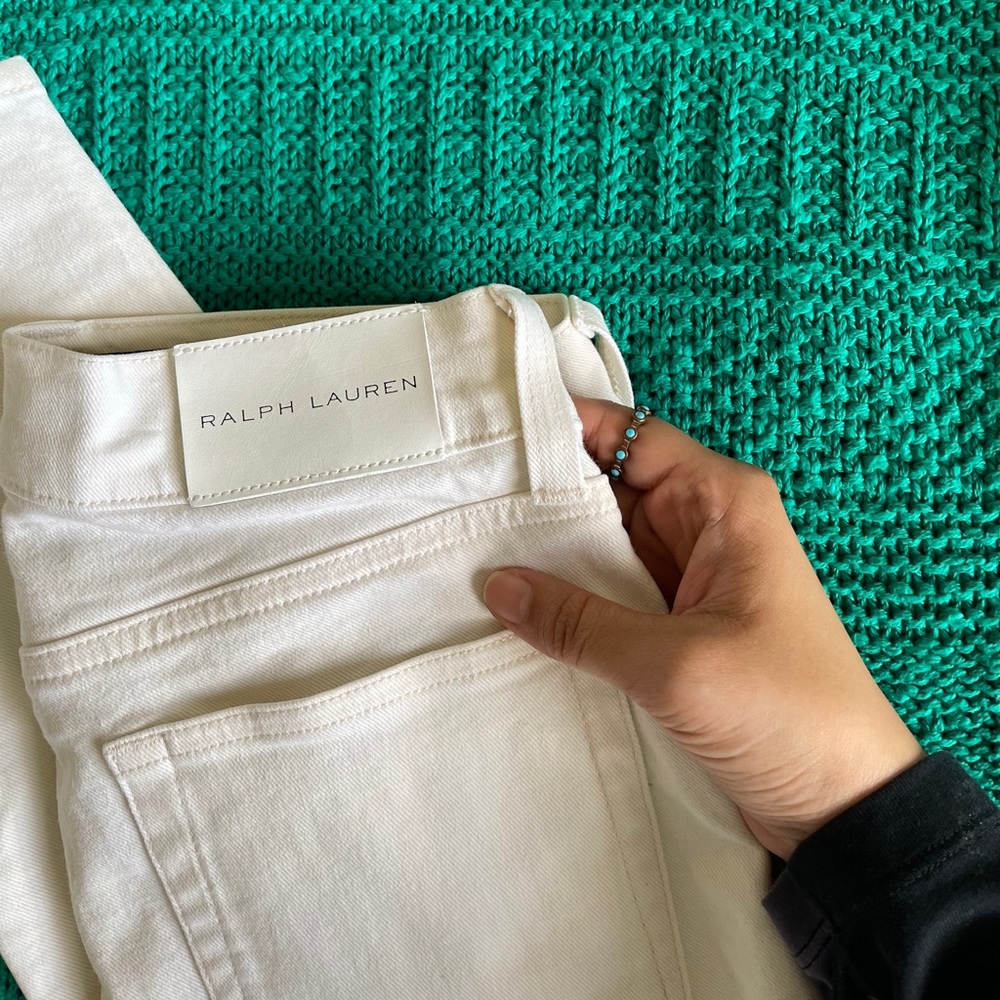 Ralph Lauren Cream White Jeans 26